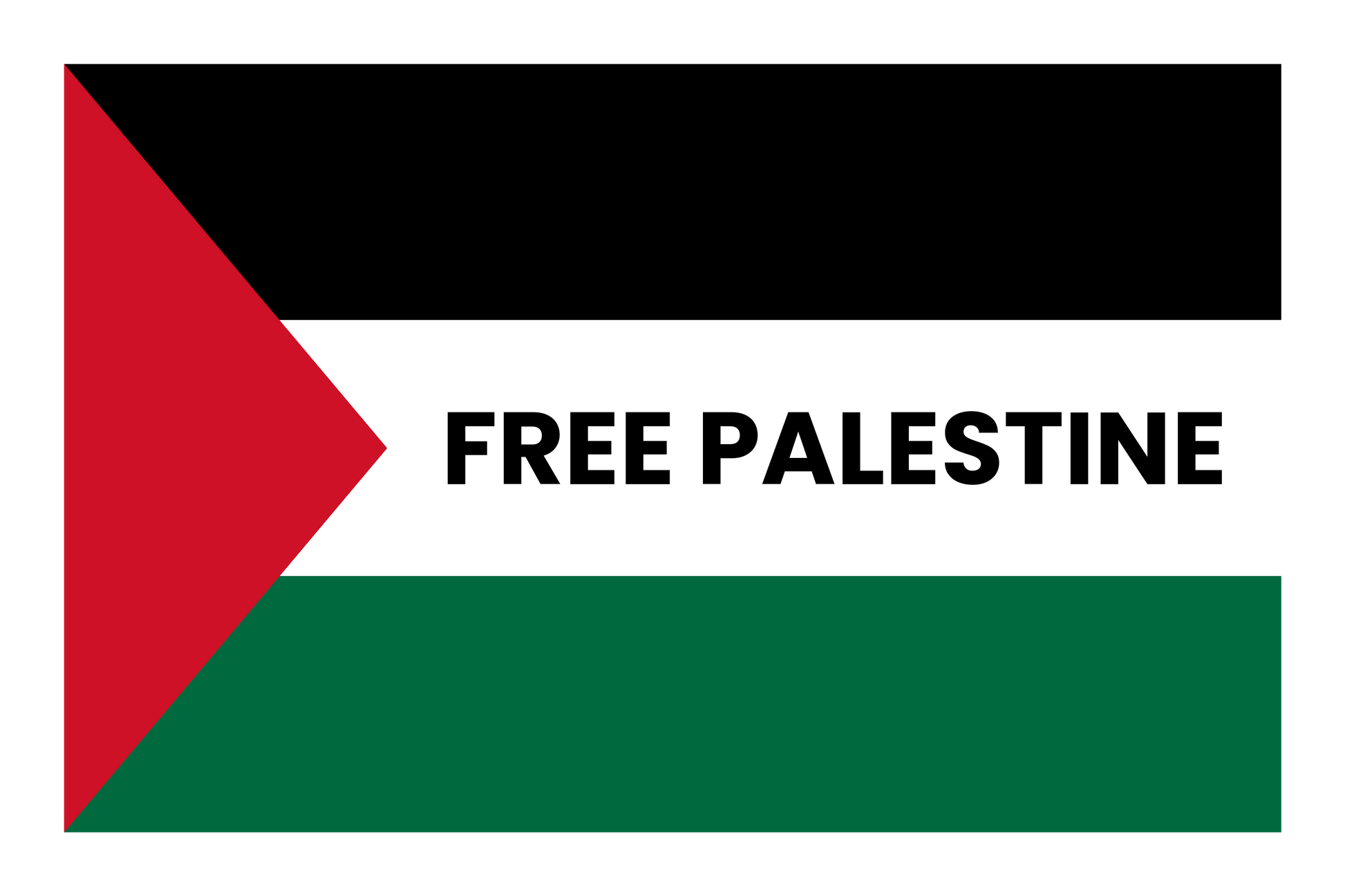 Free Palestine flag graphic eco tote bag